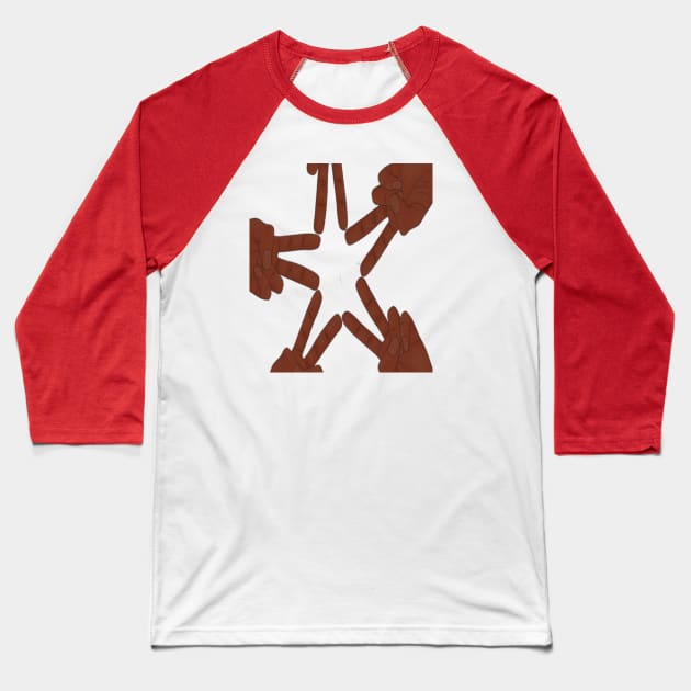 BLACK LIVES MATTER Baseball T-Shirt by Rebelion